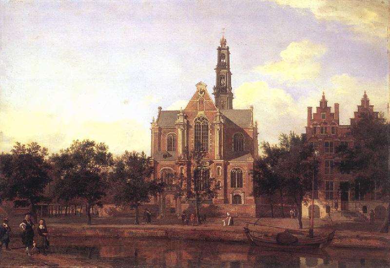 HEYDEN, Jan van der View of the Westerkerk, Amsterdam Norge oil painting art